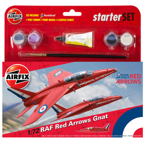 AIRFIX A55105  RAF RED ARROWS GNAT  1/72ND SCALE STARTER KIT