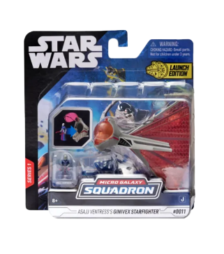STAR WARS SWJ0005 ASAJJ VENTRESS'S GINIVEX STARFIGHTER MICRO GALAXY SQUADRON