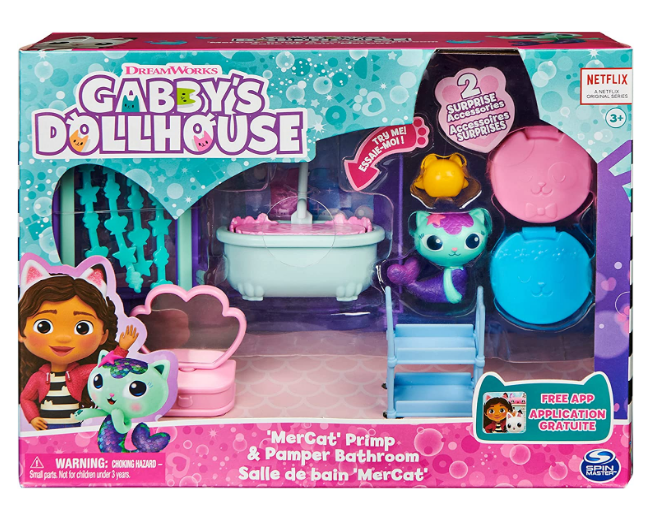 GABBYS DOLLHOUSE 20130504 'MERCAT' PRIMP & PAMPER BATHROOM