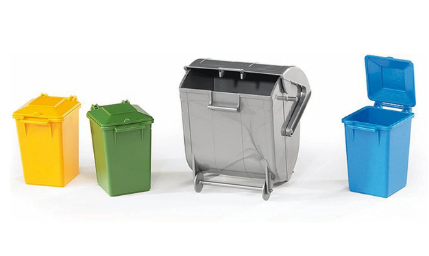 BRUDER 2607 REFUSE BIN SET