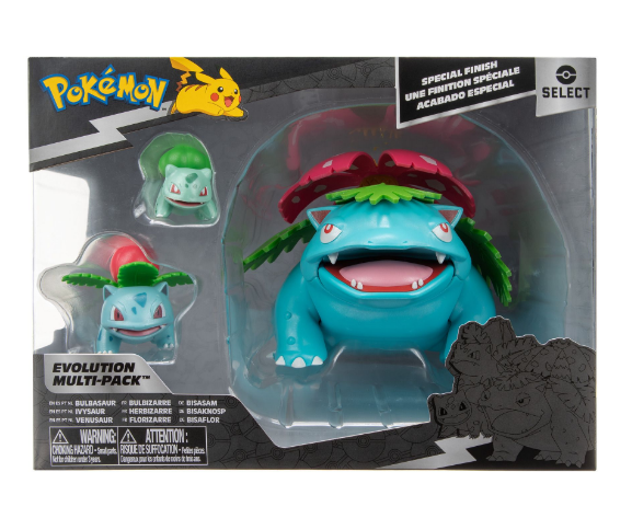 POKEMON PKW2775 EVOLUTION MULTI PACK BULBASAUR IVYSAUR VENUSAUR ...
