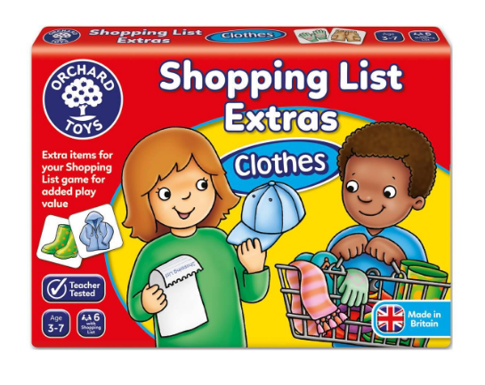 ORCHARD TOYS 091 SHOPPING LIST EXTRAS CLOTHES