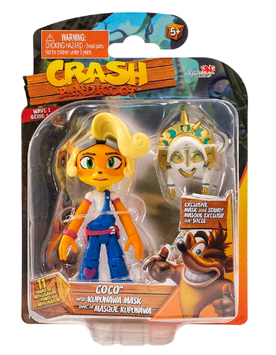 BANDAI HE12300 CRASH BANDICOOT COCO WITH KUPUNA MASK
