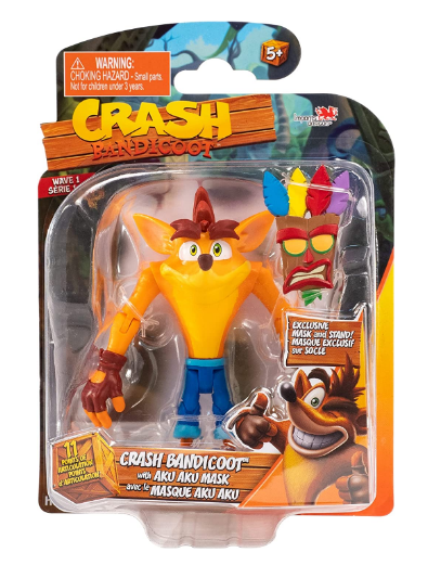 BANDAI HE12294 CRASH BANDICOOT CRASH WITH AKU AKU MASK