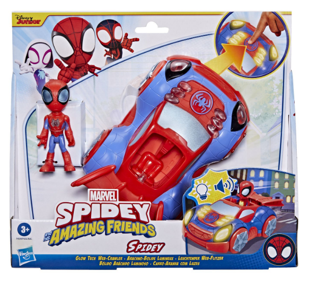 MARVEL SPIDEY AND HIS AMAZING FRIENDS F4530 SPIDEY GLOW TECH WEB-CRAWLER