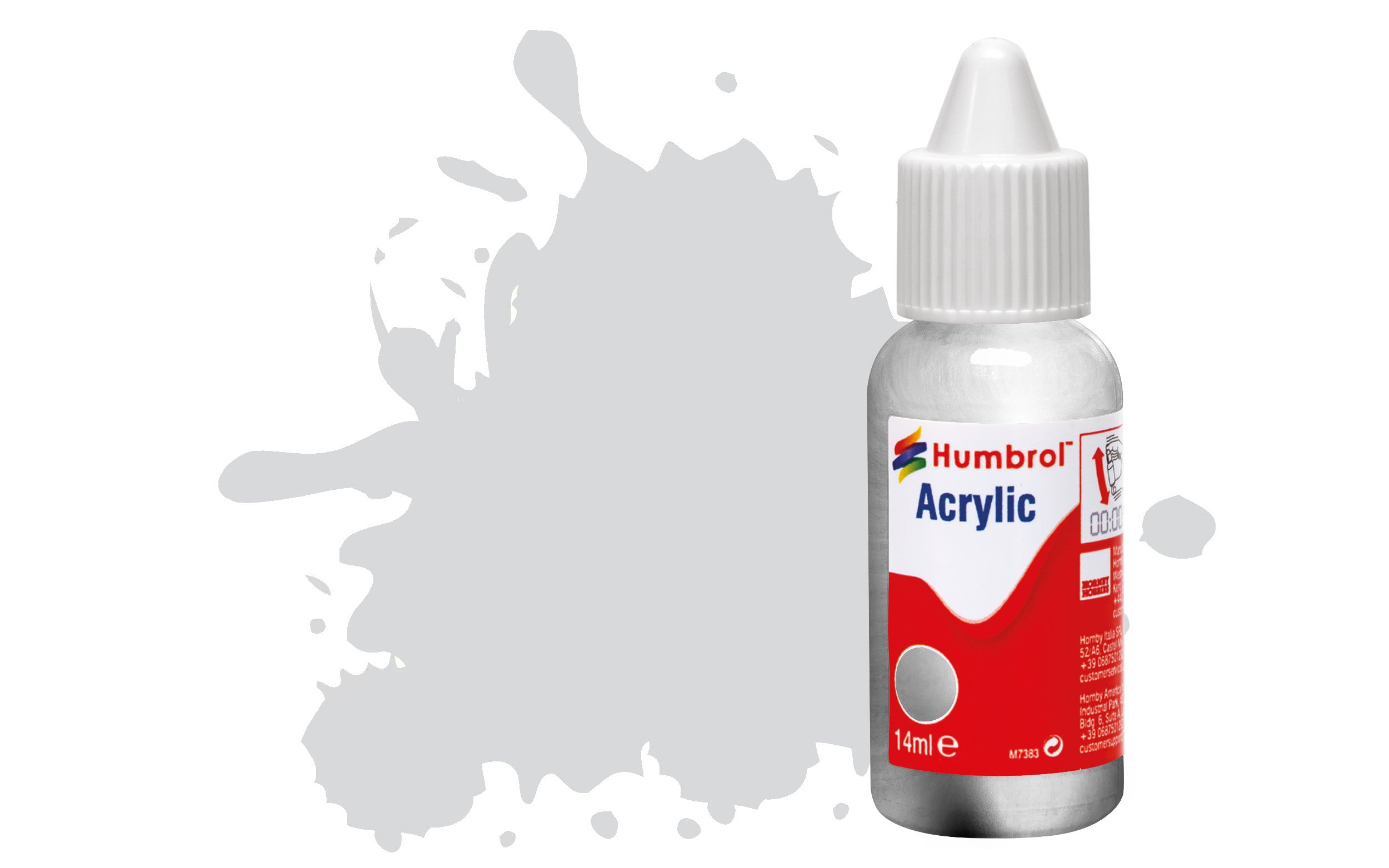 HUMBROL  ACRYLIC DROPPER BOTTLE DB0011 SILVER