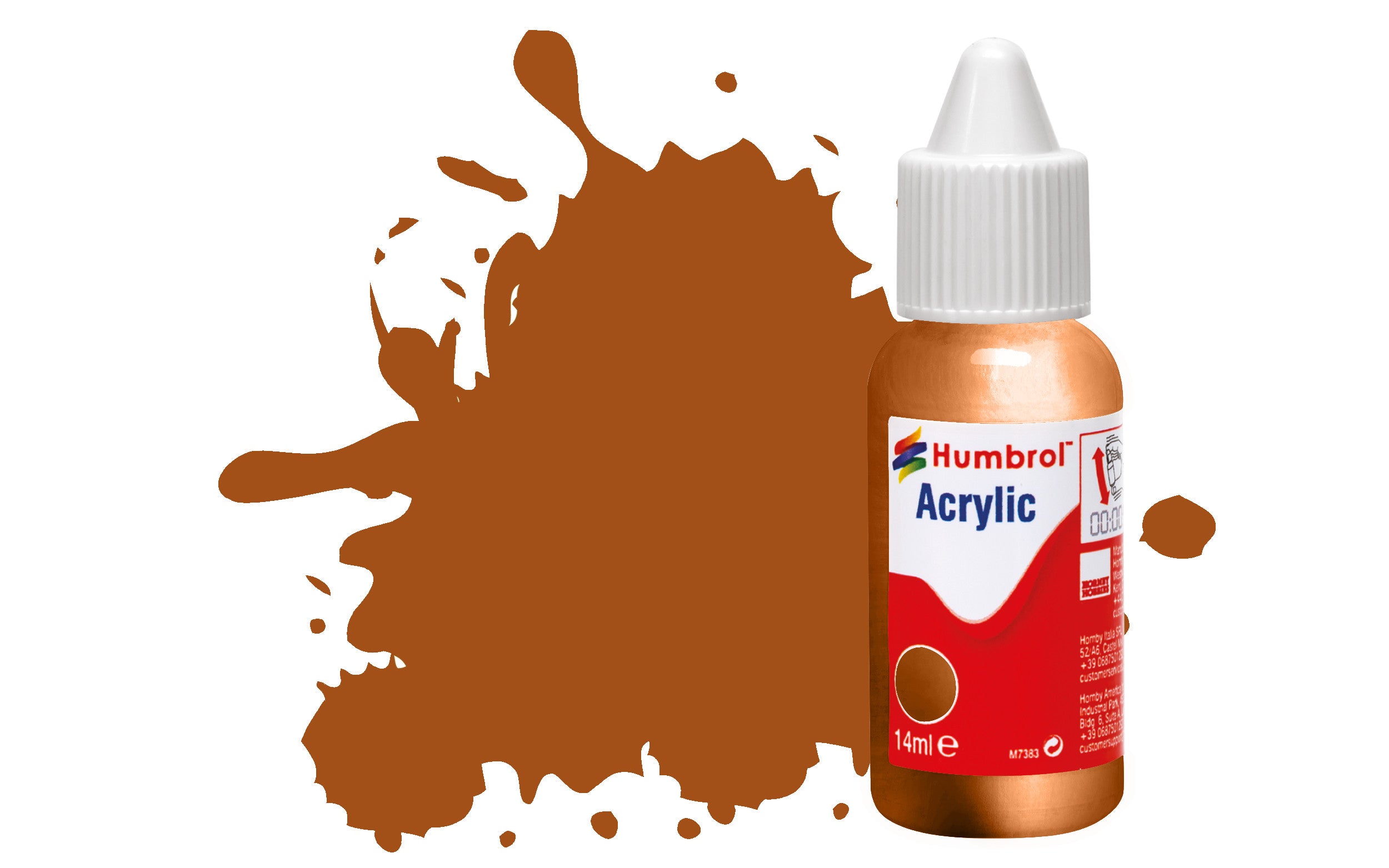 HUMBROL  ACRYLIC DROPPER BOTTLE DB0012 COPPER