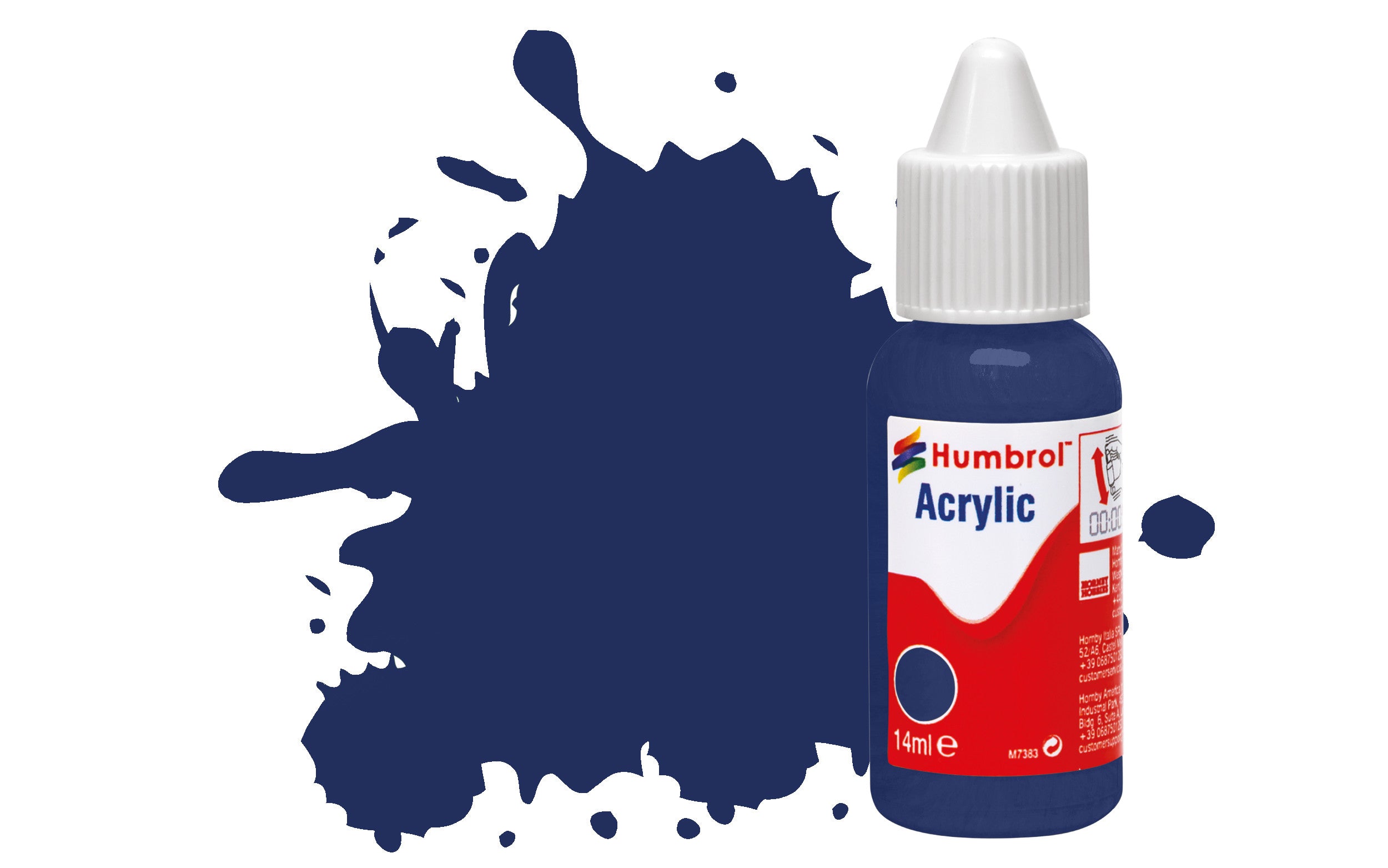 HUMBROL  ACRYLIC DROPPER BOTTLE DB0015 MIDNIGHT BLUE GLOSS