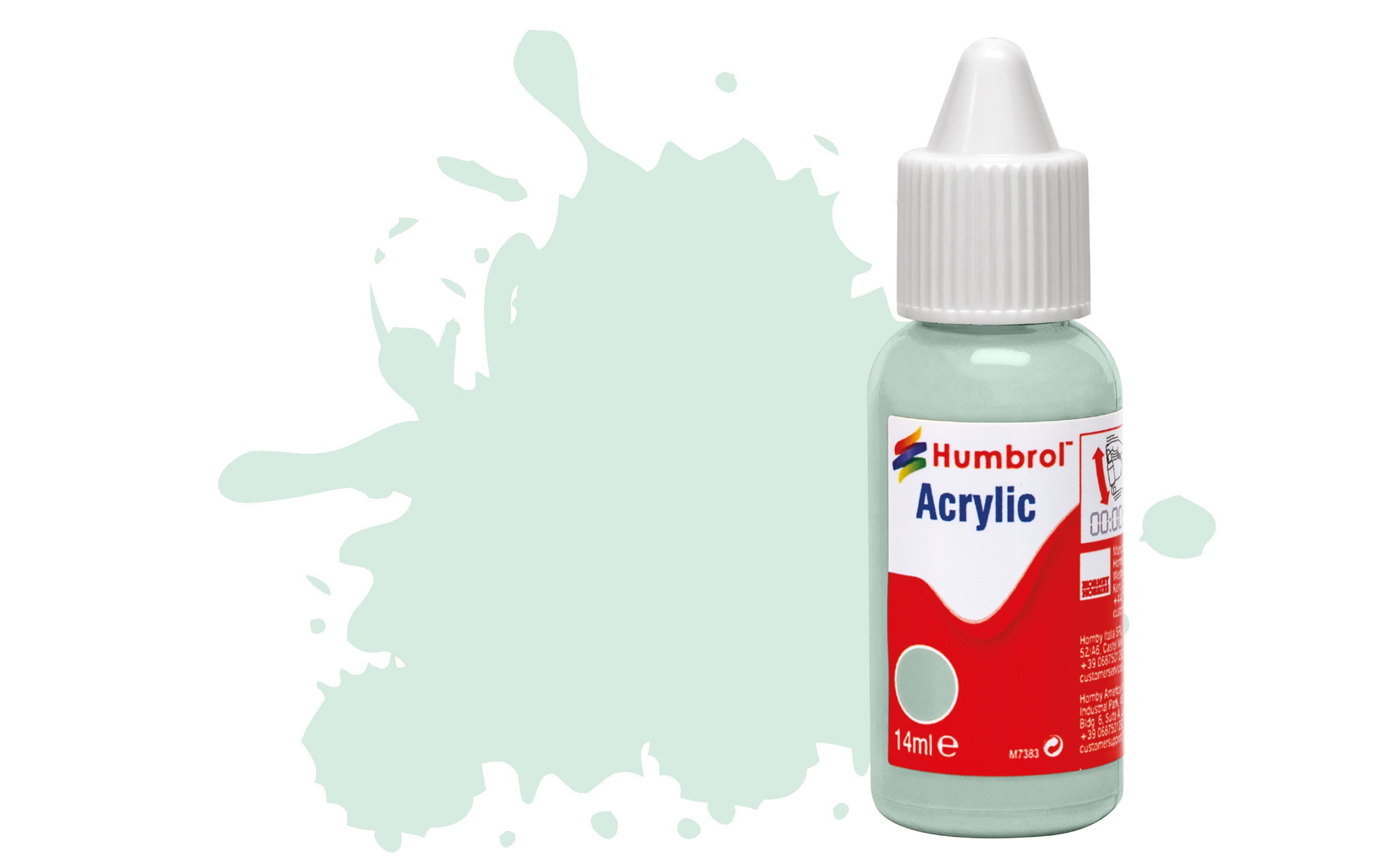 HUMBROL  ACRYLIC DROPPER BOTTLE DB0023 DUCK EGG BLUE MATT