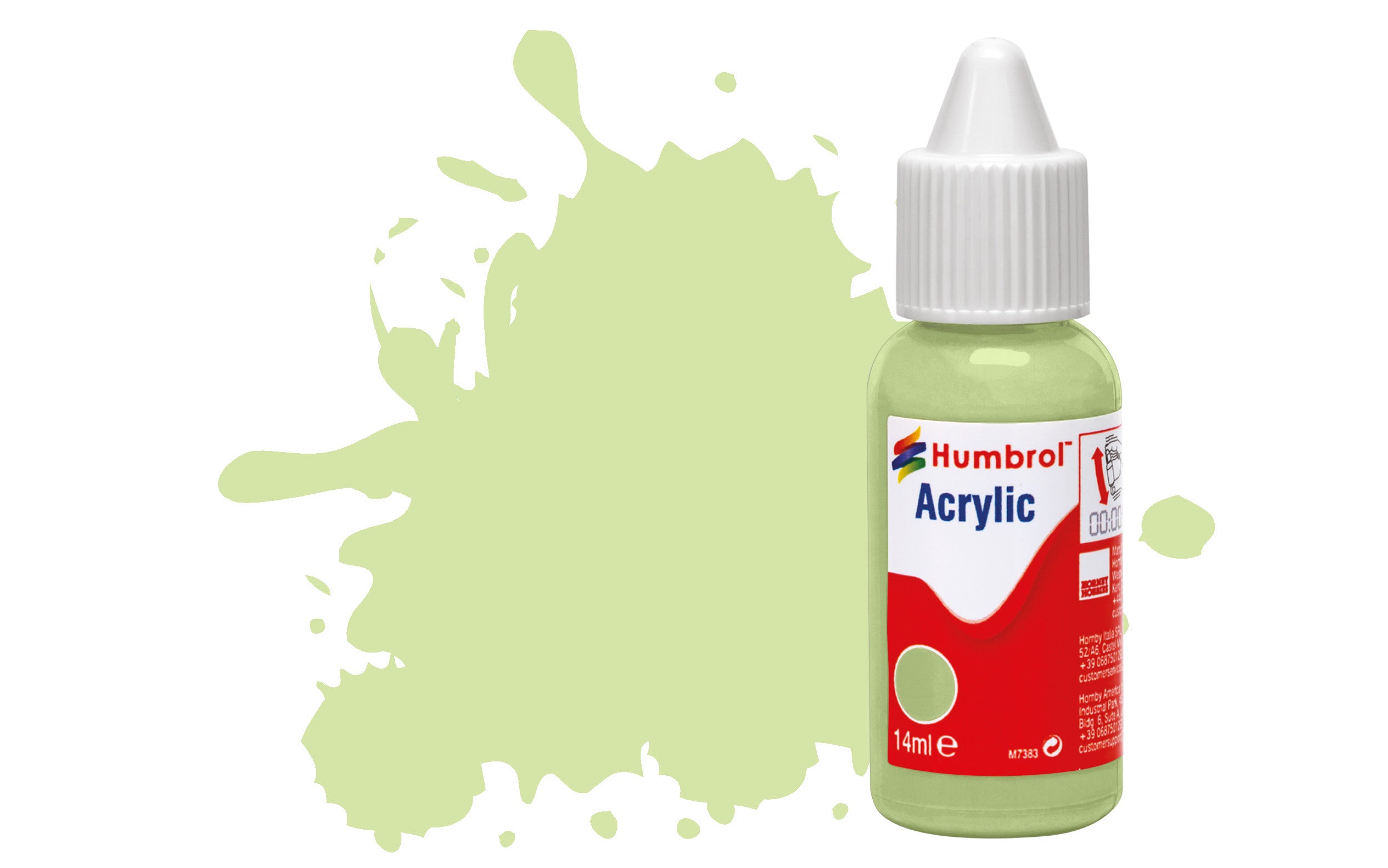 HUMBROL  ACRYLIC DROPPER BOTTLE DB0036 PASTEL GREEN MATT