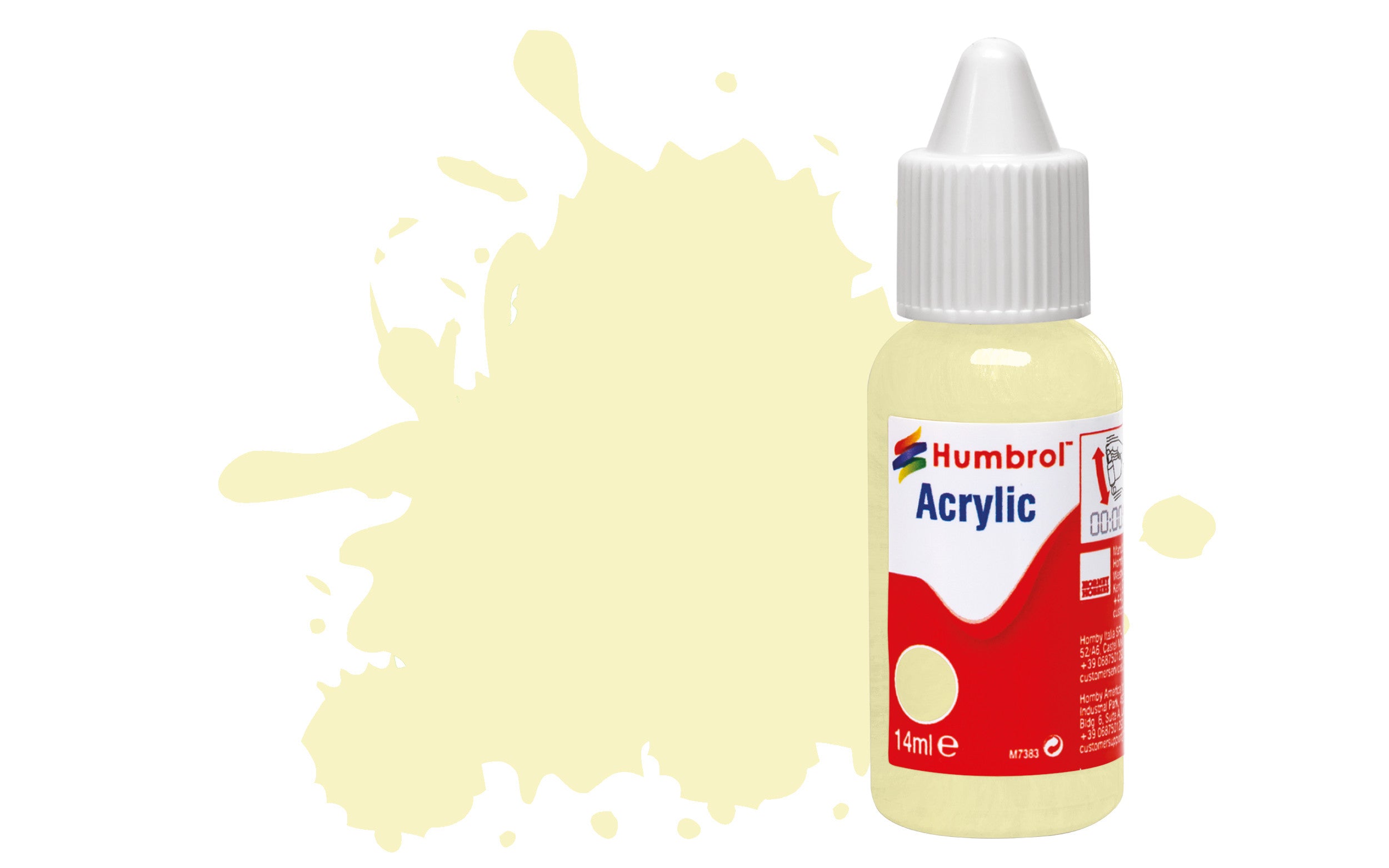 HUMBROL  ACRYLIC DROPPER BOTTLE DB0041 IVORY GLOSS