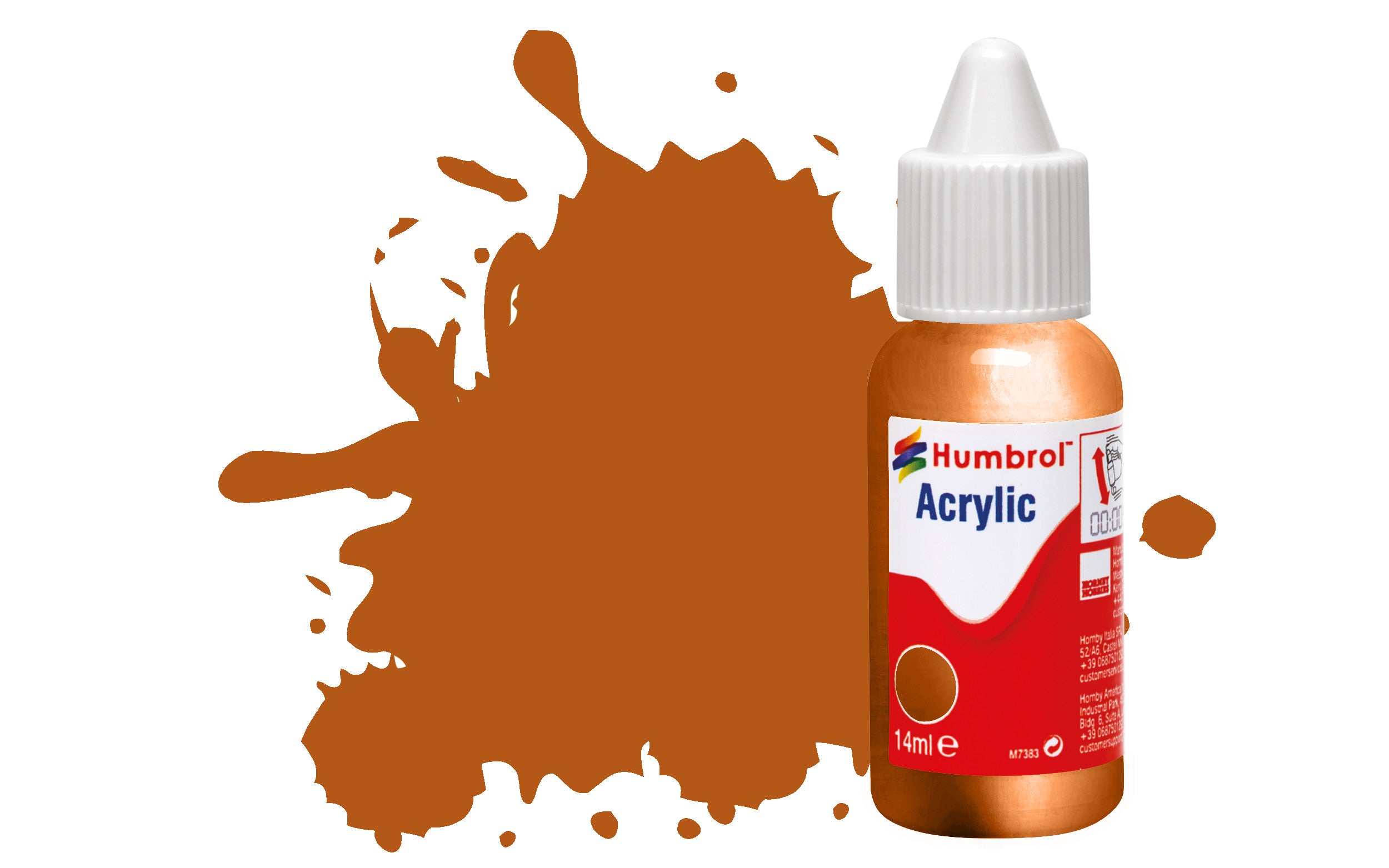 HUMBROL  ACRYLIC DROPPER BOTTLE DB0055 BRONZE METALLIC