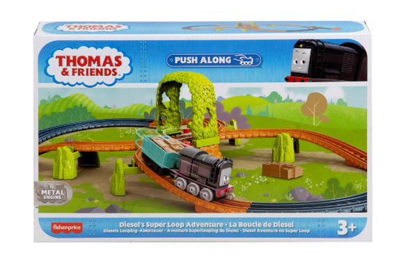 THOMAS AND FRIENDS HGY85 PUSH ALONG DIESELS SUPER LOOP ADVENTURE PLAYSET