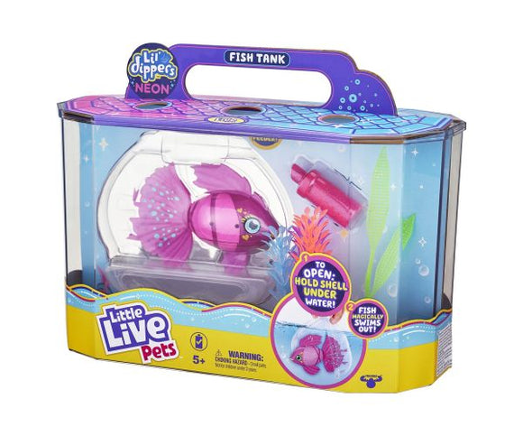 LITTLE LIVE PETS 26283 LIL DIPPERS NEON FISH TANK