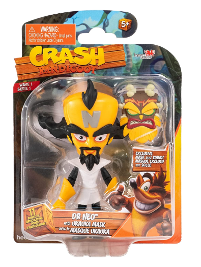 BANDAI HE12317 CRASH BANDICOOT DR NEO WITH UKA UKA MASK