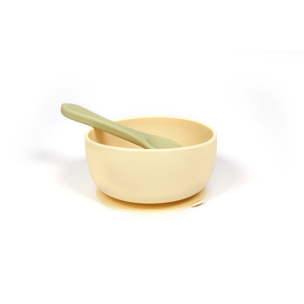 Baby Dc Bowl & Spoon Set Willow & Sand