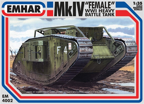 EMHAR EM4002 MKIV FEMALE WWI HEAVY BATTLE TANK  1/35 SCALE