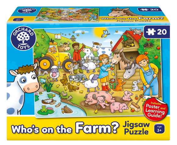 ORCHARD TOYS 302 WHOS ON THE FARM JIGSAW PUZZLE