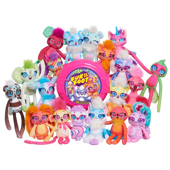 FUR BY THE FOOT 58710 BUBBLEGUM BESTIES SOFT TOY (EITHER ONE OR TWO RANDOM CHARACTERS INSIDE)