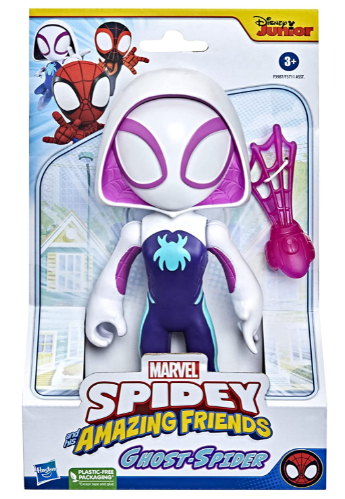 MARVEL SPIDEY AND HIS AMAZING FRIENDS F3987 GHOST SPIDER SUPERSIZED HERO FIGURE