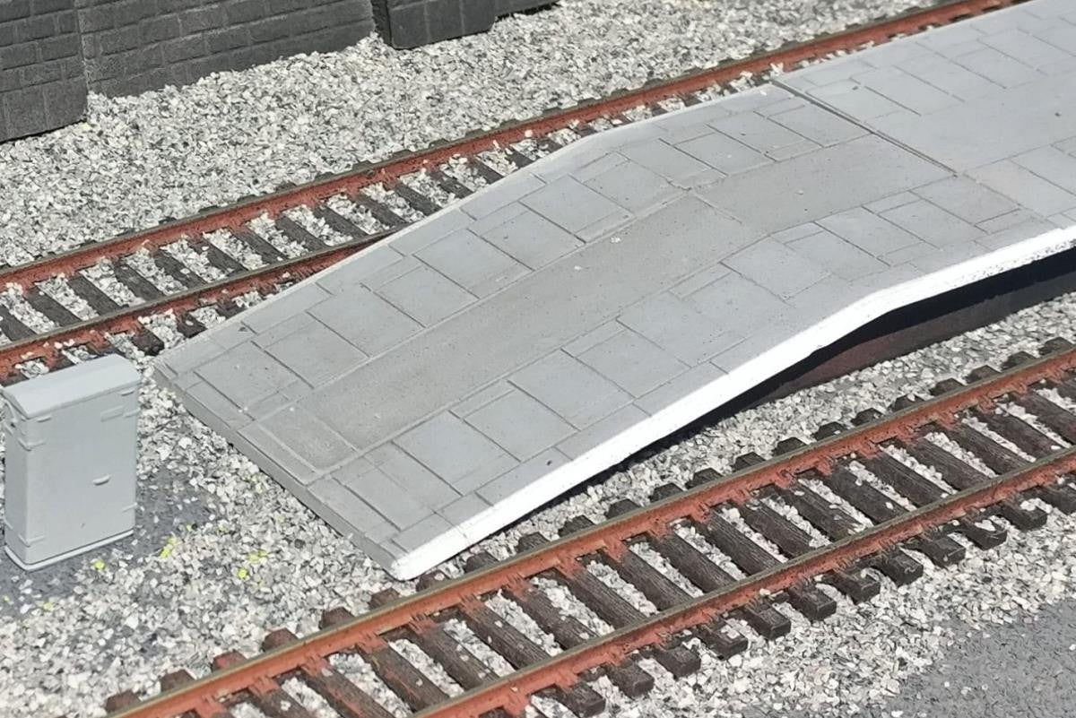 GAUGEMASTER GM456 STATION PLATFORM RAMPS STRAIGHT (UNPAINTED) OO GAUGE