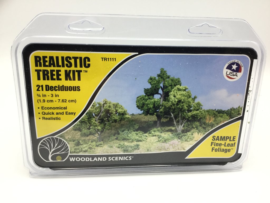WOODLAND SCENICS WTR1111 REALISTIC TREE KIT 21 DECIDUOUS