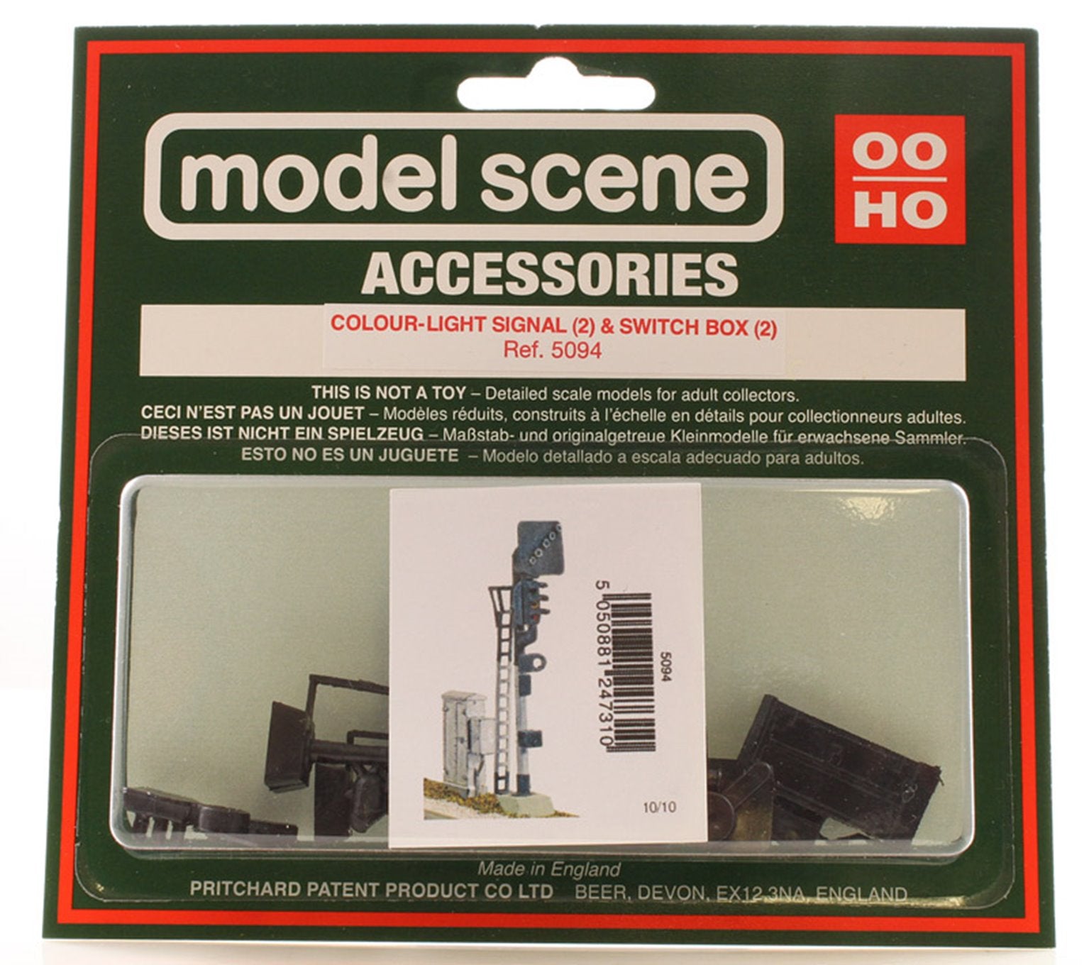 PECO MODELSCENE 5094 COLOUR LIGHT SIGNAL X2 SWITCH BOX X2