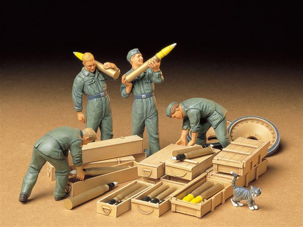 Tamiya 35188 German Tank Ammo Loading Crew Plastic Figure Set 1/35