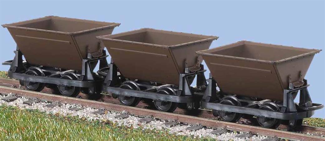 PECO GR-330  HUDSON RUGGA V SKIPS BROWN  OO9 SCALE