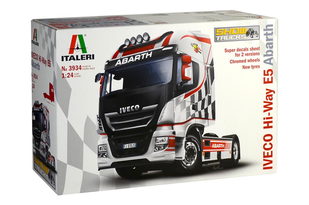 ITALERI  3934 IVECO HI-WAY E5 ABARTH Model Kit 1/24 SCALE
