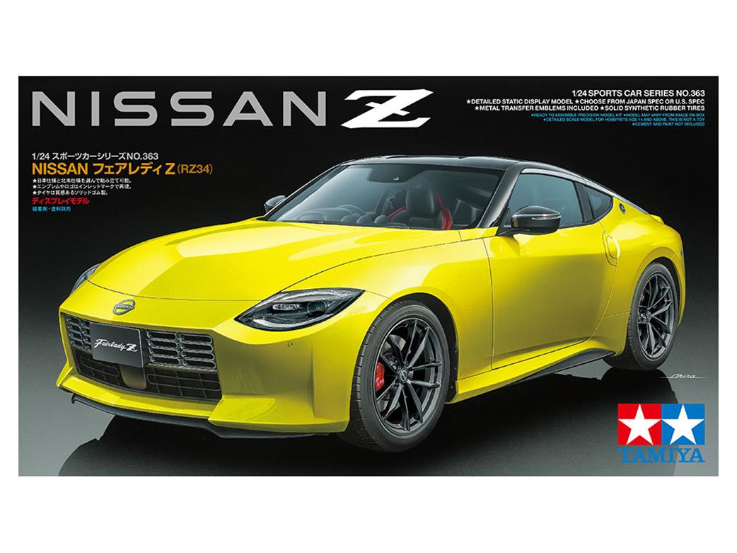 Tamiya 24363 Nissan Fairlady Z RZ34 Sports Car Kit 1/24