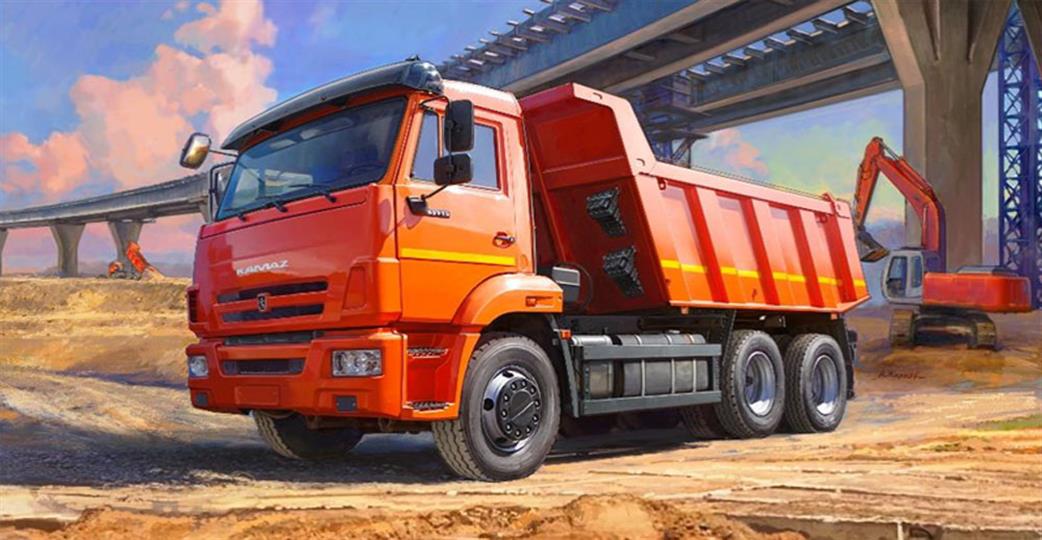 ZVEZDA 3650 DUMP TRUCK KAMAZ-65115  1/35  SCALE