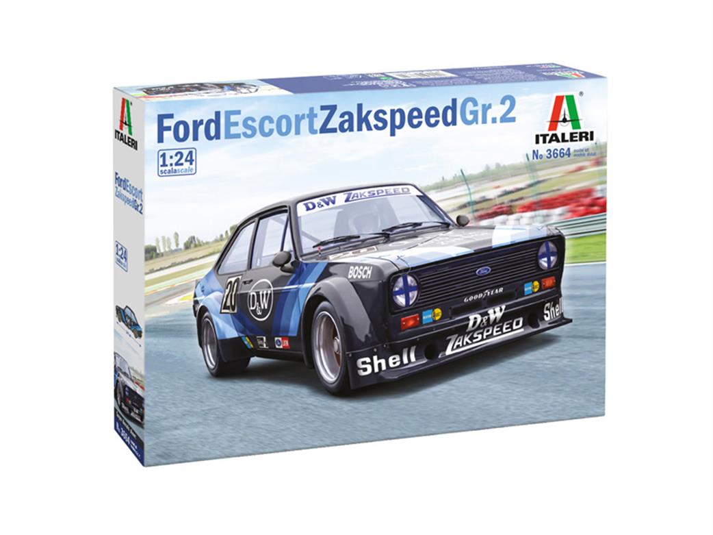 Italeri 3664 Ford Escort Zakspeed Gr.2 Car Kit 1/24