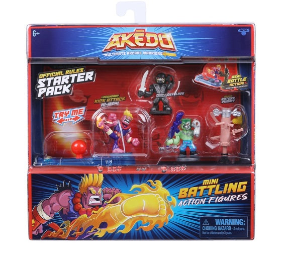 AKEDO 14232 ULTIMATE ARCADE WARRIORS KICK ATTACK STARTER PACK