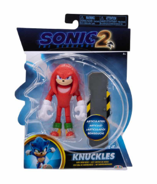 SONIC THE HEDGEHOG 241266 KNUCKLES 4 INCH ARTICULATED FIGURE