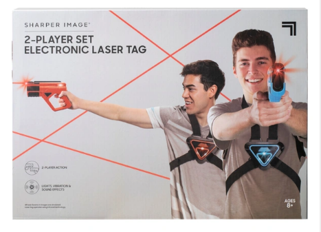 SHARPER IMAGE 1214000231 ELECTRONIC LASER TAG 2 PLAYER SET