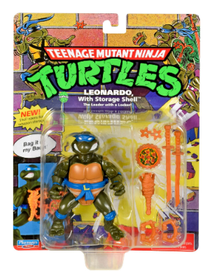 ** HALF PRICE ** TEENAGE MUTANT NINJA TURTLES 81031 LEONARDO WITH STORAGE SHELL