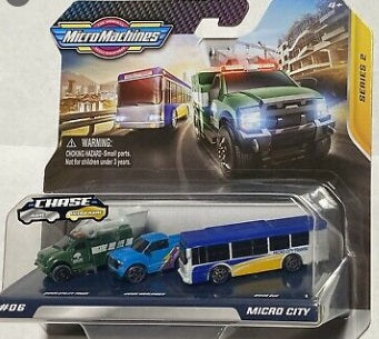 MICRO MACHINES MMW0010 06 MICRO CITY 3 VEHICLE PACK