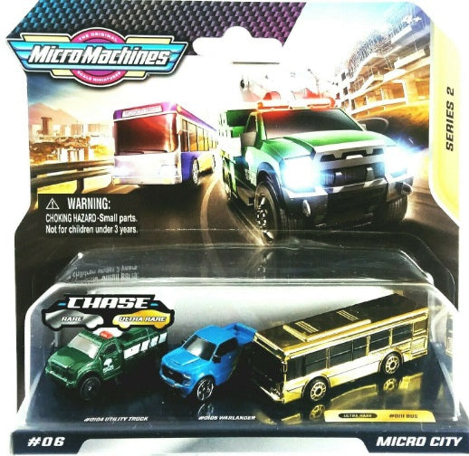 MICRO MACHINES MMW0084 06 MICRO CITY ULTRA RARE 3 VEHICLE PACK