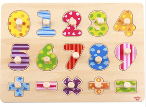 TOOKY TOY TY851 WOODEN NUMBER PUZZLE