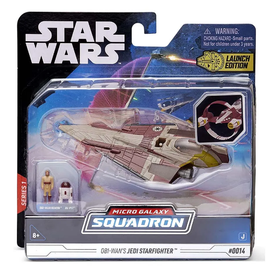 STAR WARS SWJ0014 OBI-WANS JEDI STARFIGHTER MICRO GALAXY SQUADRON