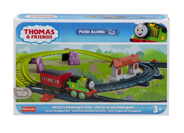 THOMAS AND FRIENDS HGY84 PUSH ALONG PERCYS PASSENGER RUN PLAYSET