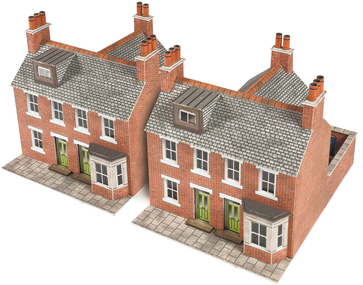 METCALFE PN103 N SCALE TERRACE HOUSES IN RED BRICK – 2021 DESIGN