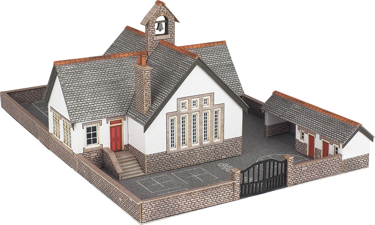 METCALFE PN153 N SCALE VILLAGE SCHOOL