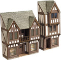 METCALFE N GAUGE PN190 LOW RELIEF TIMBER FRAMED SHOP FRONTS
