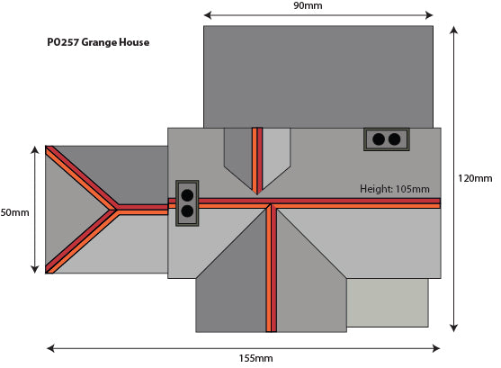 METCALFE PO257 00/H0 GRANGE HOUSE