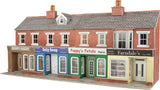 METCALFE PO272 00/H0 TERRACED SHOP FRONTS LOW RELIEF RED BRICK