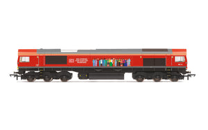 Hornby R30074 Diesel & Electric Locomotives DB  Class 66  Co-Co  66113  Delivering For Our Key Workers  - Era 11