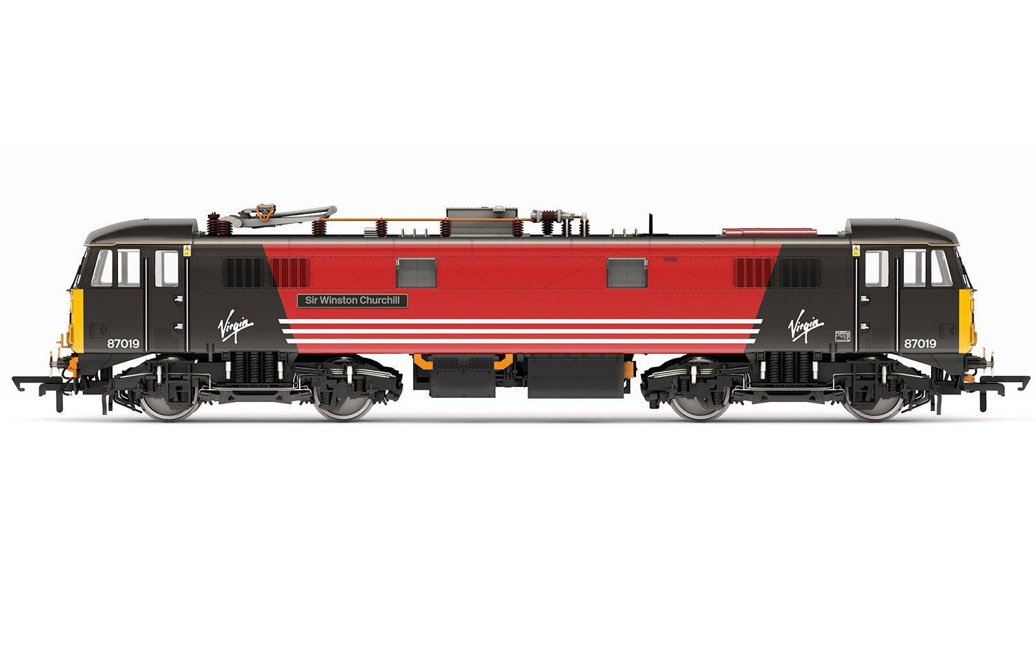 Hornby R3656 Virgin Trains  Class 87  Bo-Bo  87019  Sir Winston Churchill  - Era 9