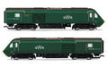 Hornby R3685 GWR  Class 43 HST  Power Cars 43041  Meningitis Trust Support for Life  and 43005 - Era 11